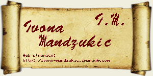 Ivona Mandžukić vizit kartica